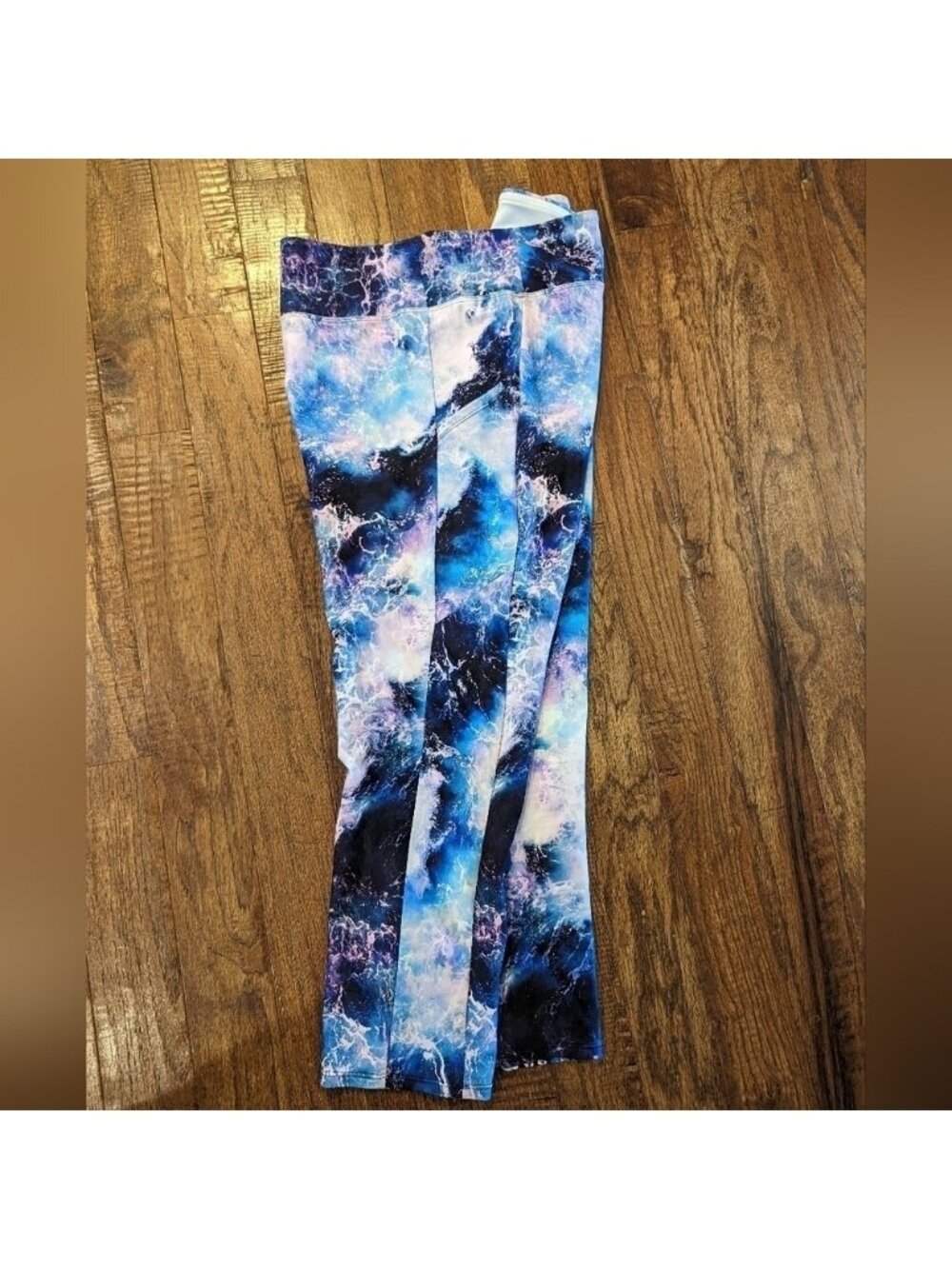 TORRID Active long Swim bottom legging ocean waves blue new without tags sz 1x - Picture 3 of 5